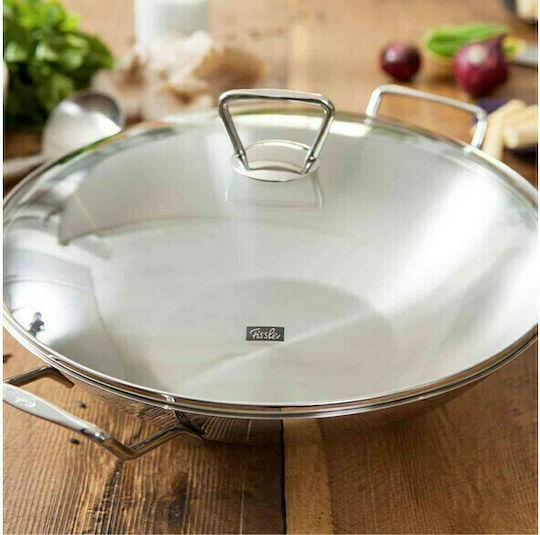 Fissler Уок С капачка от Неръждаема Стомана 36см