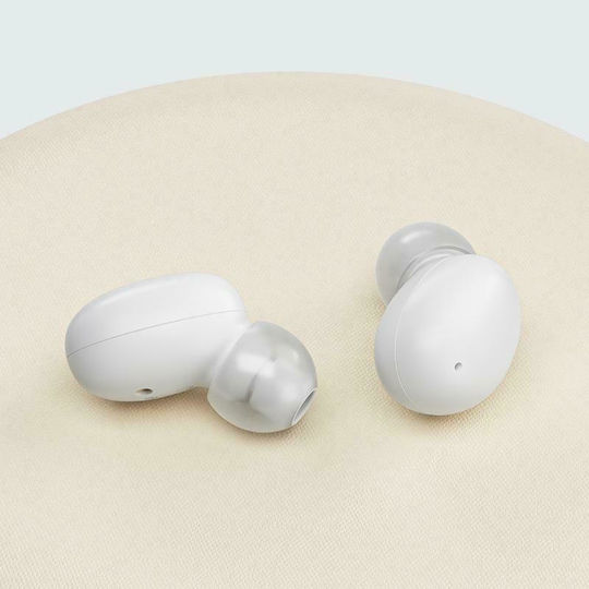 QCY T16 In-ear Bluetooth Handsfree Ακουστικά με Θήκη Φόρτισης Λευκά