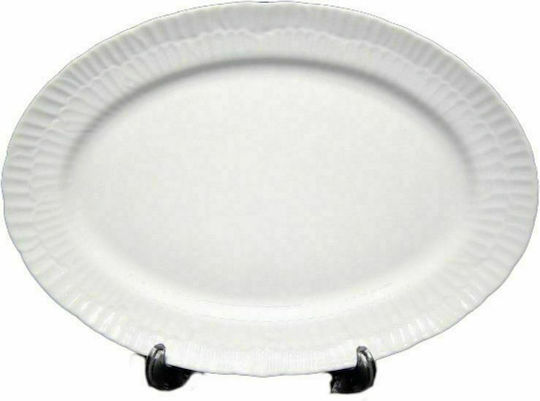 Oriana Ferelli PW2 Serving Platter Oval made of Porcelain White 36x36cm