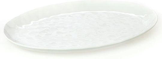 Cryspo Trio XL Pure Serving Platter Oval made of Porcelain White 50.5x33.5cm