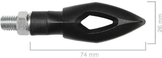Barracuda Universal Φλας Freccia Μαύρο 2τμχ