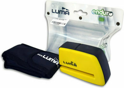 Luma Enduro 91D 10 Motorcycle Disc Brake Lock with 10mm Pin in Yellow