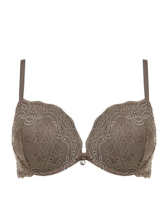 Gray Σουτιέν mit leichter Polsterung DOUBLE PIZZO