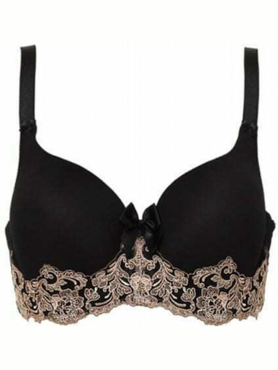 Bra with Light Padding Underwire Black
