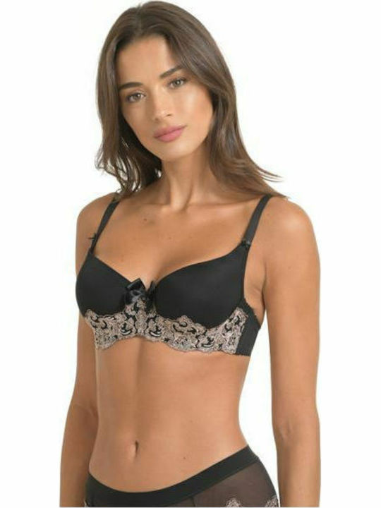 Bra with Light Padding Underwire Black
