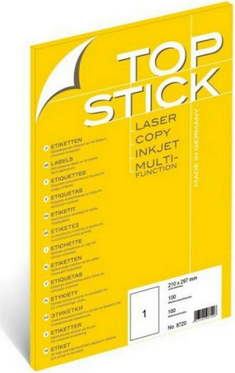 TopStick Etichette Autoadesive - 100 Fogli A4 Per Stampanti Laser E Inkjet, Bianche - Foto 11