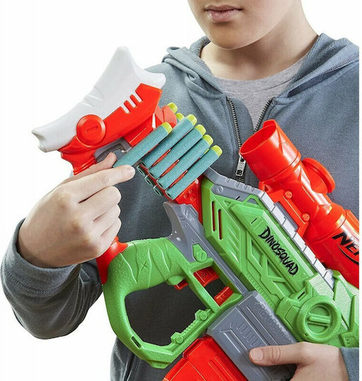 Nerf Lansator Rex-Rampage Motorized Blaster Dinosquad pentru 8+ ani+ Ani