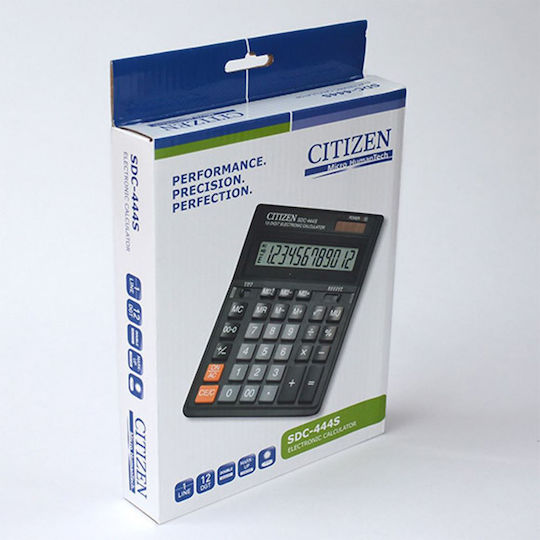 Citizen SDC-444S Calculator 12 Digits in Black Color