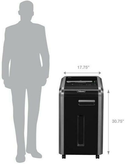 Fellowes Aktevernichter 225Mi Querschnitt 16 Blätter mit Behälter 60Es