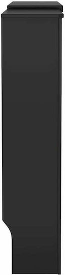 vidaXL MDF Heizkörperabdeckung Schwarz Erweiterbar 205x20.5x82cm