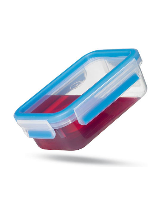Emsa Microwave Plastic Lunch Box Clip & Close Blue 17.5x12.5cm 3pcs