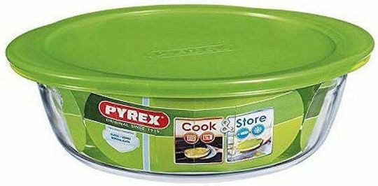 Pyrex Δοχείο Φαγητού Γυάλινο Πράσινο 2.3lt