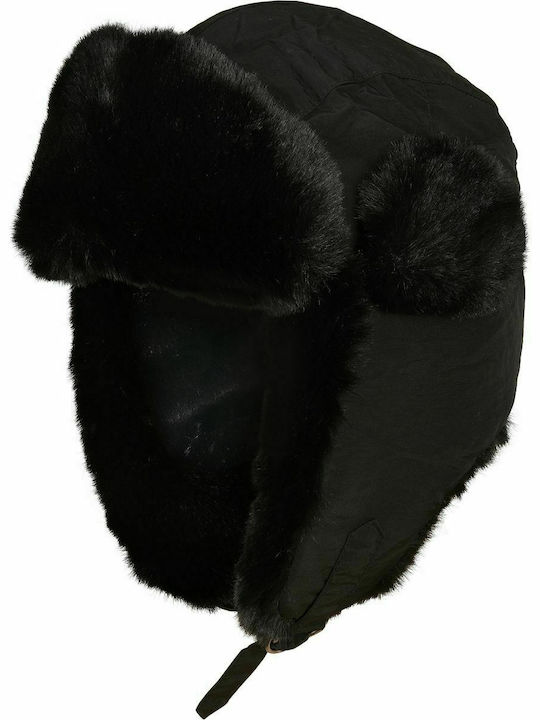 TB3870 Ανδρικός Earflap Σκούφος σε Μαύρο χρώμα