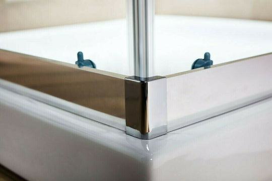 Tema Καμπίνα Ντουζιέρας με Συρόμενη Πόρτα 100x100x180cm Serigrafato