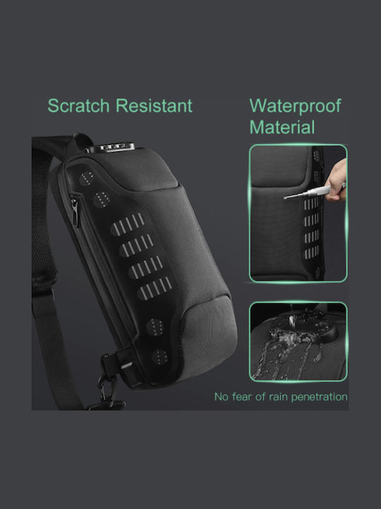 Herrentasche Sling Schwarz