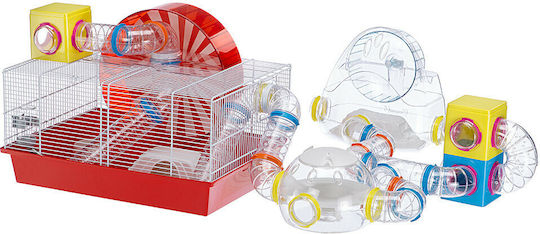 Ferplast Coney Island Nagetierkäfig Hamsterkäfig 50x35x25cm
