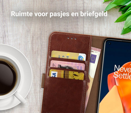 Rosso Element Wallet Δερματίνης Καφέ (OnePlus 9 Pro)