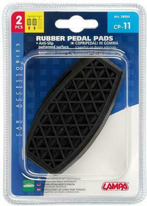 Lampa CP-11 Car Pedal Set Non Slip for Fiat / Ford / Lancia from Rubber Black 2pcs
