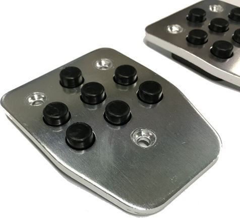 Auto Gs Set de pedale Autoturism pentru Bmw Aluminiu Argintiu 3buc