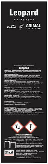 Feral Αρωματική Καρτέλα Κρεμαστή Αυτοκινήτου Animal Collection Leopard