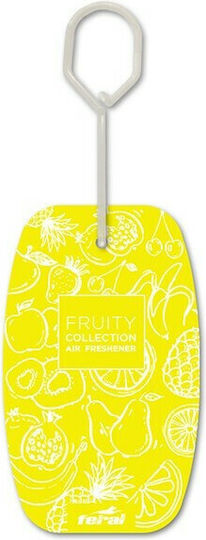 Feral Car Air Freshener Tab Pendand Fruity Collection Lemon
