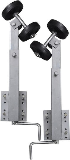 vidaXL Στηρίγματα Τρέιλερ με Διπλά Ροδάκια 59-84cm 2τμχ