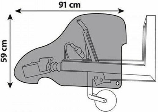 Lampa Abdeckung PVC Mechanismus Haube 91x59cm