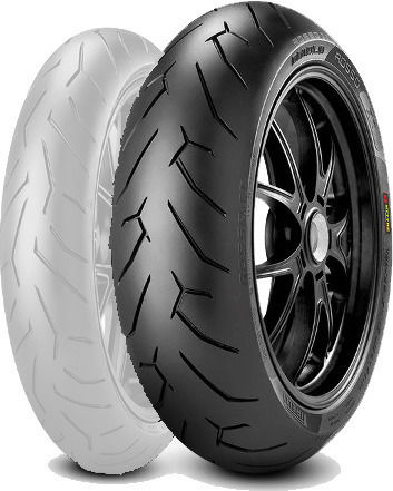 Pirelli Diablo Rosso II 180/55ZR17 73W Fără Cameră de Aer Pe Șosea Anvelopă Motocicletă Spate