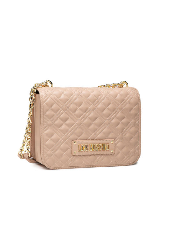 Moschino Damentasche Schultertasche Beige