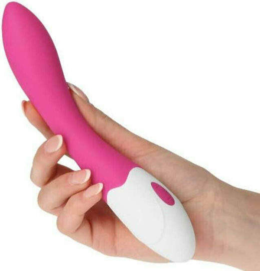 Toyz4lovers Molding Simple G-Spot Δονητής G-Spot 20cm Pink / White
