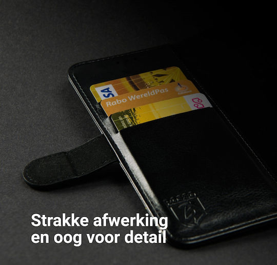 Rosso Element Wallet Δερματίνης Μαύρο (Oppo A74 5G)