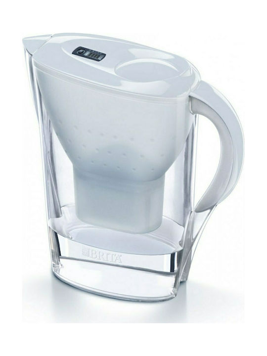Brita Marella Plastic Jug White with 3 Replacement Filters Maxtra+ 2400ml 3pcs