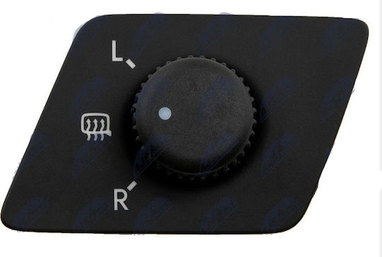NTY Car Mirror Switch for Skoda Fabia Volkswagen Polo Black