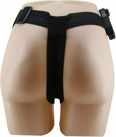 Baile Ultra Passionate Harness Dual Penis Strap On Harness with Double Dildo and Vibration in color Flesh