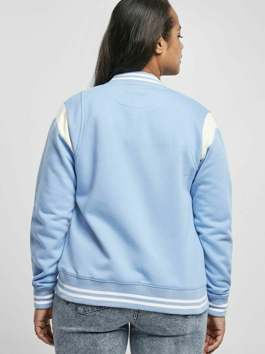 Kurz Damen Bomberjacke Hellblau