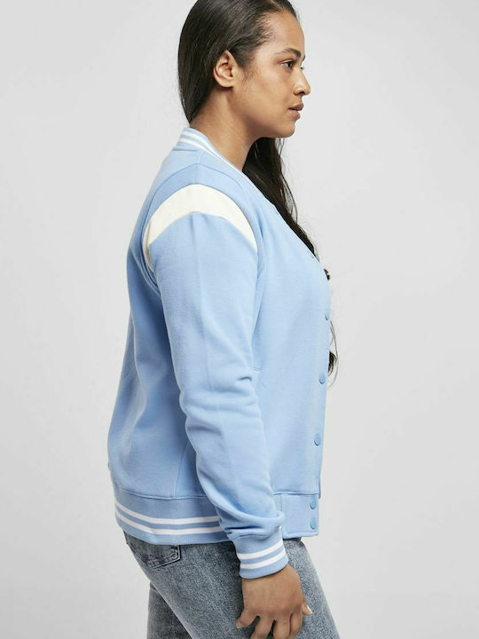 Kurz Damen Bomberjacke Hellblau