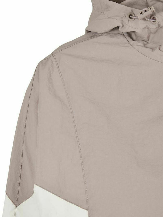 TB2664 Women's Short Lifestyle Jacket for Winter with Hood Rose/Whitesand