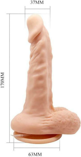 Baile Max Multi-Speed Rotation Ρεαλιστικός Δονητής Flesh 17cm Flesh