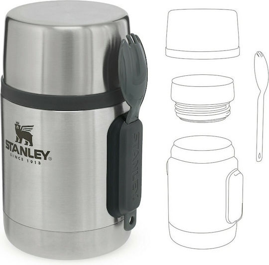 Stanley Adventure Inox Mittagsbox mit Fächern Silber 530ml