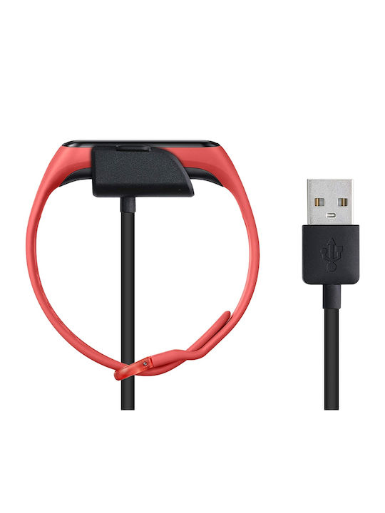 KWmobile USB Charging Cable Зарядно за Samsung Gear Fit 2 / Fit 2 Pro - Samsung Gear Fit 2 / Fit 2 Pro Черен