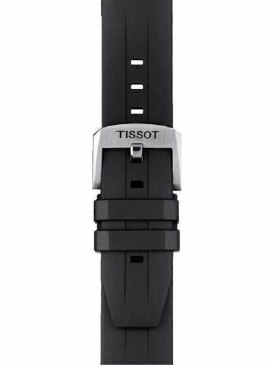 Tissot Seastar 1000 Men's Watch 45.5mm Chronograph Battery with Black Rubber Strap