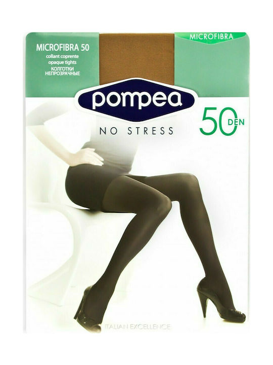 Pompea Microfibra Women's Pantyhose 50 Den Blue