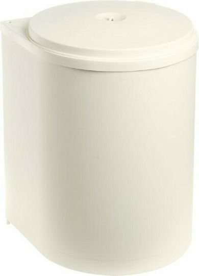 Cyclops Waste Bin for Cabinet Plastic White 13lt