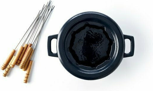 Beka Cast Iron Fondue Pot with Tea Light for 6 Persons Black 20.5x20.5cm
