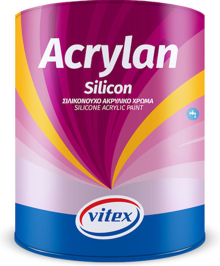 Vitex Acrylan Silicon Πλαστικό Χρώμα για Εξωτερική Χρήση 10lt