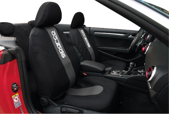 Sparco Car Cover Set 4pcs Polyester Classic Black