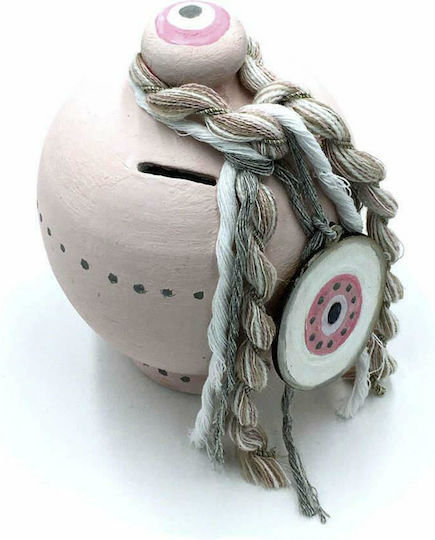 LiebeQueen Eye Money Box Ceramic Pink 13x13x20cm