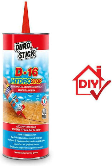 Durostick D-16 Hydrostop Water Repellent Waterproof Tile Grout ΝΤ1601 1lt 1kg