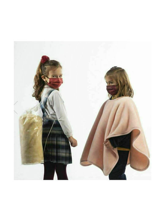 Piel SA Одеяло Велур Poncho Бяло 80x110cm