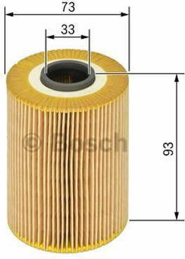 Bosch Car Oil Filter for Opel Φίλτρο Λαδιού Αυτοκινήτου για Opel Astra/Corsa/Mokka/Zafira